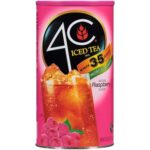 4C Iced Tea Mix - Mélange pour thé glacé instantané, saveur naturelle de citron, 35 portions (1.1 kg) – Image 2