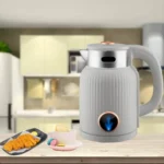 Bouilloire électrique en acier inoxydable avec affichage de la température - 1,5 litre - 1500W - Contrôle précis de la température - Maintien au chaud - Protection contre la surchauffe et le manque d'eau - Design élégant et moderne pour la maison et le bureau – Image 3