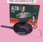 PÔELE ANTI ADHÉSIF 32 CM LUXE, Poêle à frire avec revêtement antiadhésif de haute qualité - Diamètre 32 cm - Idéale pour une cuisson saine et facile - Tous feux dont induction – Image 5