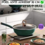 PÔELE ANTI ADHÉSIF 32 CM LUXE, Poêle à frire avec revêtement antiadhésif de haute qualité - Diamètre 32 cm - Idéale pour une cuisson saine et facile - Tous feux dont induction – Image 4