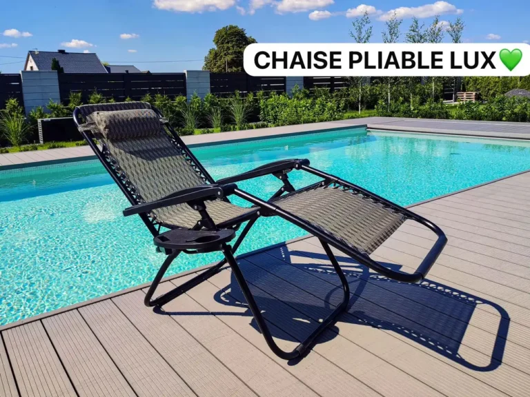 Chaise pliable de jardin Original, Confort et détente en plein air, Idéale pour le camping, la plage, les pique-niques et les événements en extérieur – Image 5