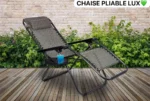 Chaise pliable de jardin Original, Confort et détente en plein air, Idéale pour le camping, la plage, les pique-niques et les événements en extérieur – Image 6