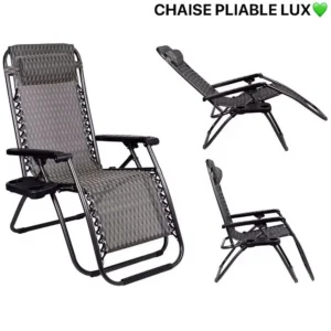 Chaise pliable de jardin Original, Confort et détente en plein air, Idéale pour le camping, la plage, les pique-niques et les événements en extérieur