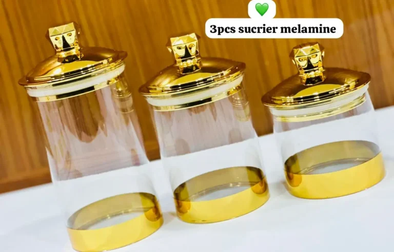 3PCS SUCRIER MELAMINE - Ensemble de 3 sucriers en mélamine avec couvercles et cuillères - Design élégant et couleurs variées - Idéal pour le sucre, les épices, les condiments ou autres ingrédients – Image 3