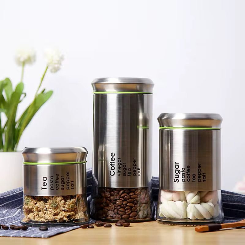 Lot De 3 Sucriers En Céramique Avec Couvercle 200 Ml - Ensemble Avec Plateau Bois Pour Sucre, Thé, Épices