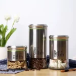 3PCS SUCRIERE EN VERRE - Ensemble de 3 pots en verre avec couvercles et étiquettes - Rangement élégant pour le sucre, le café, le thé et autres ingrédients – Image 10