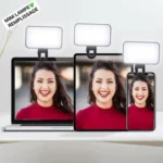 Mini Lampe Selfie LED Rechargeable - Éclairage Portable pour Photos et Vidéos - 3 Niveaux de Luminosité - Remplissage Lumineux - Idéale pour Smartphones et Tablettes – Image 5