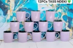 Lot de 12 Tasses en Céramique Colorées - 15oz - Idéal pour Sublimation, Cadeaux Personnalisés - Couleurs Assorties – Image 12