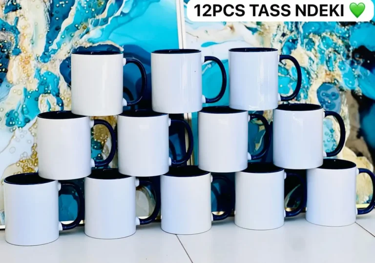 Lot de 12 Tasses en Céramique Colorées - 15oz - Idéal pour Sublimation, Cadeaux Personnalisés - Couleurs Assorties – Image 11