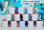Lot de 12 Tasses en Céramique Colorées - 15oz - Idéal pour Sublimation, Cadeaux Personnalisés - Couleurs Assorties – Image 9