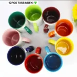 Lot de 12 Tasses en Céramique Colorées - 15oz - Idéal pour Sublimation, Cadeaux Personnalisés - Couleurs Assorties – Image 7