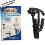 Canne de Marche Rotative 360° - Stable et Sécurisée - Hauteur Réglable - Aide à la Mobilité pour Personnes Âgées et Handicapées – Image 2