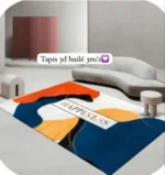 Tapis 3D Design Géométrique Moderne - Effet Relief, Couleurs Vives - 3m x 2m - Idéal Salon, Chambre, Bureau – Image 3