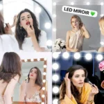 Miroir de Maquillage LED Style Hollywood - 14 Ampoules Réglables - 3 Modes d'Éclairage - Miroir de Coiffeuse Professionnel