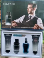 Coffret Cadeau 5 Pièces Selvace pour Homme - Eau de Parfum, Gel Douche, Baume Après-Rasage, Déodorant Spray, Mini Parfum
