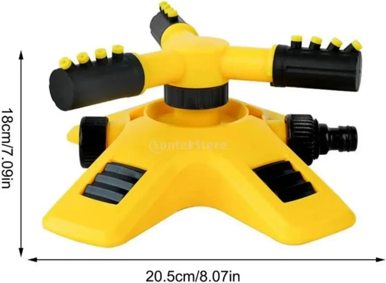 Arroseur de Pelouse Rotatif Automatique à 360 Degrés - Irrigation Efficace et Uniforme pour Jardin, Pelouse et Fleurs avec 3 Bras et Buses Réglables – Image 3
