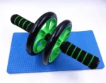 Roue Abdominale Double Professionnelle Total Body Exerciser - Renforcement Efficace des Abdominaux, du Core et du Haut du Corps avec Tapis de Protection pour les Genoux – Image 3