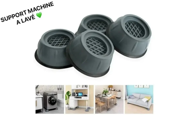 Kit de 4 Patins Anti-Vibrations Universels pour Machine à Laver - Stabilité, Silence et Protection du Sol Garantis – Image 2