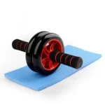 Roue Abdominale Double Professionnelle Total Body Exerciser - Renforcement Efficace des Abdominaux, du Core et du Haut du Corps avec Tapis de Protection pour les Genoux – Image 2