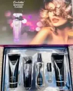 Coffret Cadeau 5 Pièces Carlotta Les Collections Di Passion pour Femme - Parfum, Lait Corporel, Gel Douche, Body Splash, Mini Parfum