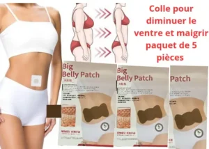 Patch Minceur Ventre Plat "Big Belly Patch" - Aide à Affiner la Taille - Paquet de 5 Pièces