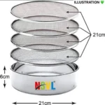Ensemble de Tamis de Cuisine 4-en-1 en Acier Inoxydable – Sieve Interchangeable pour Farine, Grains et Épices – Image 2