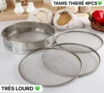 Ensemble de Tamis de Cuisine 4-en-1 en Acier Inoxydable – Sieve Interchangeable pour Farine, Grains et Épices – Image 3