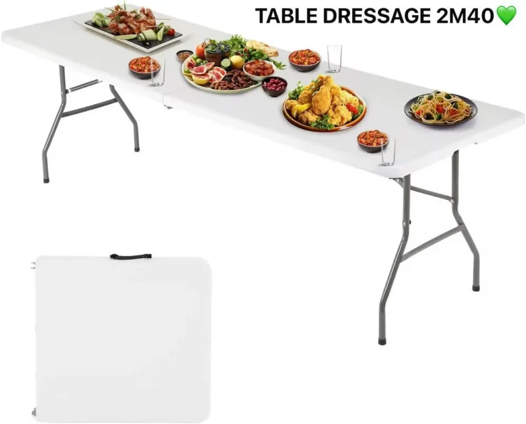 Table de Dressage Pliante 2M40 – Idéale pour Événements, Réceptions et Traiteur – Image 4