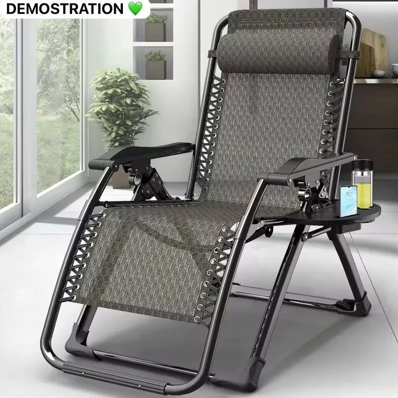WhatsApp Image 2025-05-20 à 08.58.36_61a4be48 Fauteuil Zéro Gravité Pliable avec Plateau Latéral – Confort Ultime pour Intérieur & Extérieur – Image 1