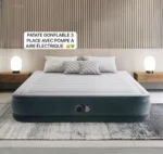 Matelas Gonflable Intex 3 Places Confort Plus avec Pompe Électrique Intégrée – Idéal Grand Lit d'Appoint – Image 2