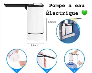 Pompe à Eau Électrique Rechargeable Universelle – Distributeur Automatique pour Bouteilles et Bonbonnes