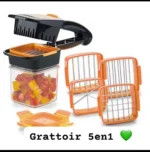 Râpe et Découpe-Légumes Multifonction 5-en-1 – L'Outil Indispensable pour une Préparation Rapide en Cuisine – Image 3