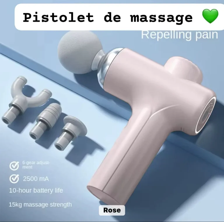 Pistolet de Massage Musculaire à Percussion Professionnel – Soulagement Profond de la Douleur et Récupération Sportive – Image 3