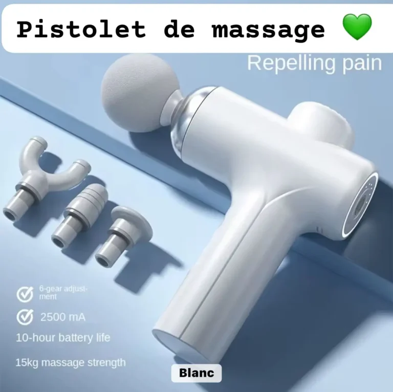 Pistolet de Massage Musculaire à Percussion Professionnel – Soulagement Profond de la Douleur et Récupération Sportive – Image 4