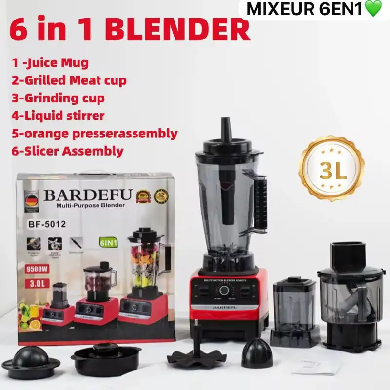 WhatsApp Image 2025-07-10 à 18.03.23_4bb9cb27 Mixeur Multi-Usages BARDEFUS 6-en-1 BF-5012, Blender, Hachoir, Moulin et plus – 9500W pour une Puissance Inégalée – Image 1