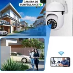 Caméra de Sécurité Extérieure HD 1080P à 360° avec Audio Bidirectionnel et Vision Nocturne – Surveillance 24/7 et Connectivité Wi-Fi – Image 3