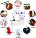 Mini Machine à Coudre Portable et Compacte – Idéale pour Débutants, Retouches Rapides et Projets de Couture Créatifs