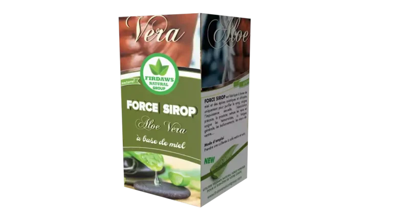 Force Sirop à l'Aloe Vera et au miel de Firdaws Natural, Votre allié naturel,  pour purifier, soigne l’impuissance sexuelle, l’éjaculation précoce – Image 2