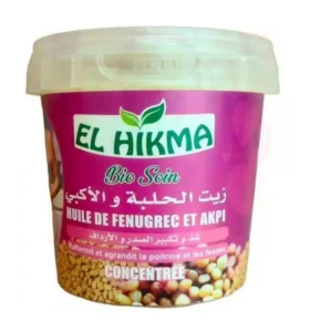 EL HIKMA Bio Soin – Huile de Fenugrec et Akpi Concentrée pour Massage et Soin Raffermissant