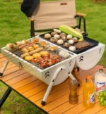 Barbecue Four Portable Pliable – Mini Grill de Table Multifonction pour Camping, Jardin et Cuisine Extérieure – Image 5