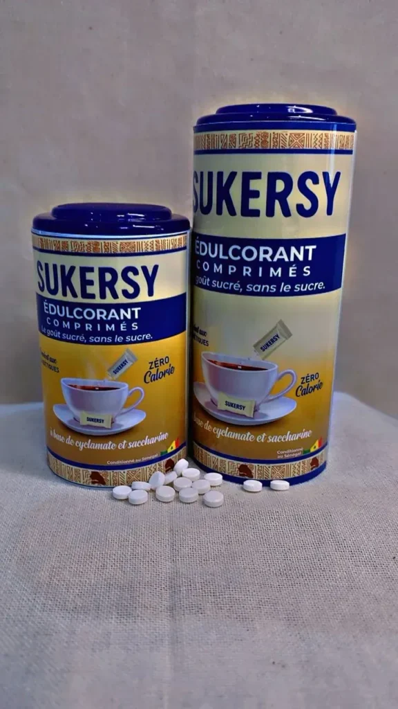 SUKERSY Édulcorant en Comprimés Zéro Calorie – Goût Sucré Sans Sucre À base de Cyclamate et Saccharine – Conditionné au Sénégal