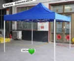 Tente Démontable Pliante 3x3m (Barnum / Tonnelle de Jardin) – Structure Métallique Robuste & Toile Impermeable pour Événements et Marchés – Image 3