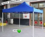 Tente Démontable Pliante 3x3m (Barnum / Tonnelle de Jardin) – Structure Métallique Robuste & Toile Impermeable pour Événements et Marchés – Image 3
