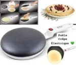 Crêpière Électrique Portable Sinbo – Poêle Antiadhésive Inverse Immersive avec Plat à Pâte Inclus