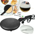 Crêpière Électrique Portable Sinbo – Poêle Antiadhésive Inverse Immersive avec Plat à Pâte Inclus – Image 3