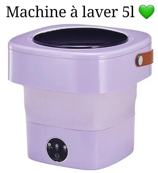 fbe11caa-8443-4a5a-aea6-30e6e5e6fc7f Mini Machine à Laver Pliante Portable 5L – Lave-Linge Évolutif & Compact pour Linge Délicat, Bébé et Voyage – Image 1